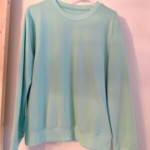 Light Aqua Crewneck Sweater - Women's